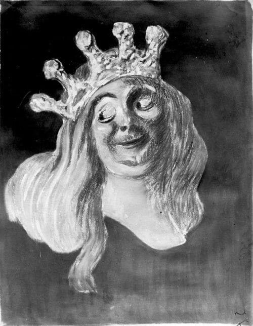 Photo d'esquisse publicitaire : Tête royale