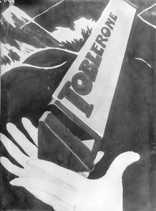 Photo d'esquisse publicitaire : Toblerone
