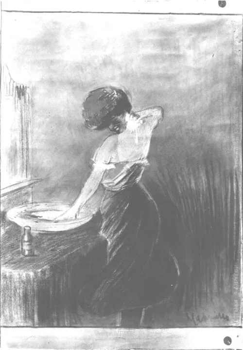 Photo d'esquisse publicitaire : Toilette (La)