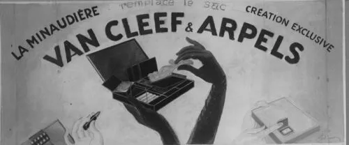 Advertising sketch photo: Van Cleef & Arpels
