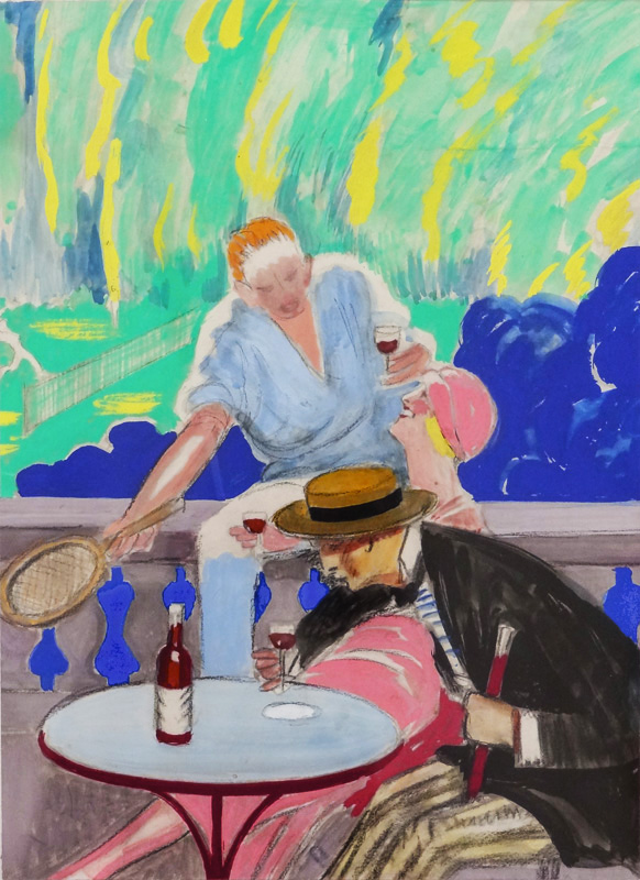 Advertising painted photo: Aperitif