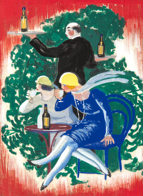 1925 - A la terrasse d'un café