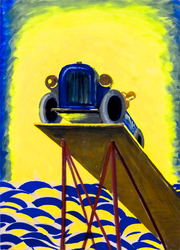 Painted advertising photo: Car