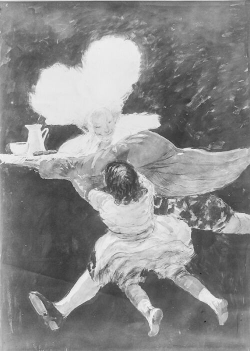 1920 - Un clown part en courant