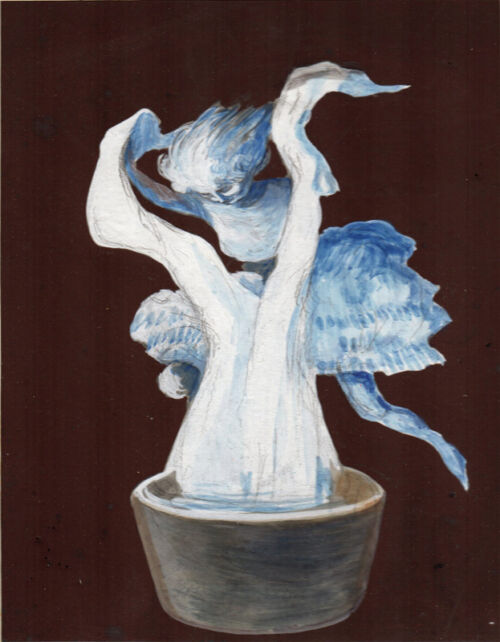 1919 - Une danseuse sort d'un bac de lessive des draps très blancs. - Leonetto Cappiello