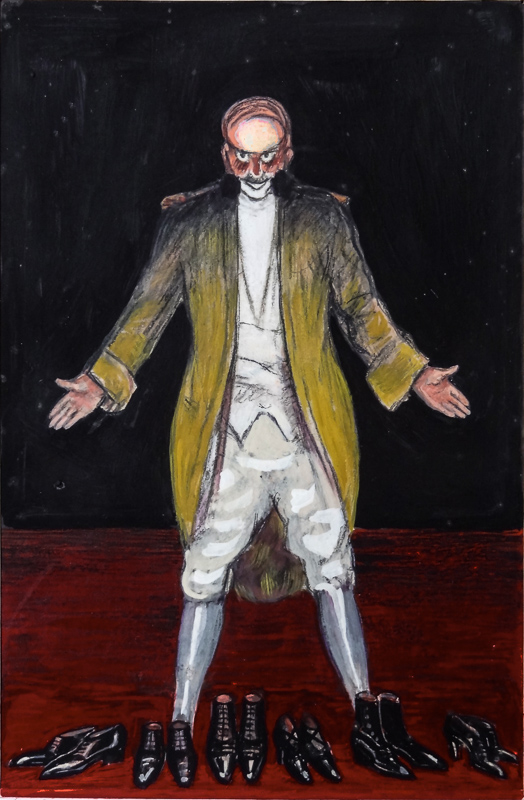 Advertising sketch photo: Shoe polish