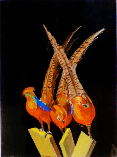 Advertising painted photo: Pheasant