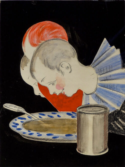 Photo peinte publicitaire : Farine Lactée