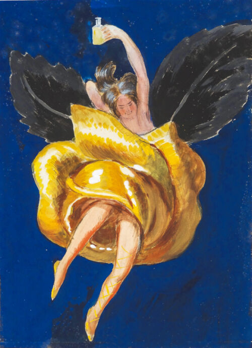 Photo peinte publicitaire : Femme dans une rose