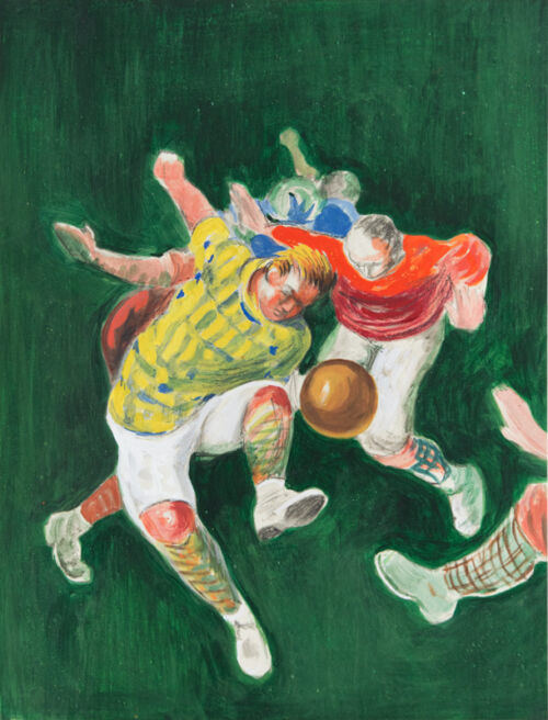 Photo peinte publicitaire : Foot-Ball