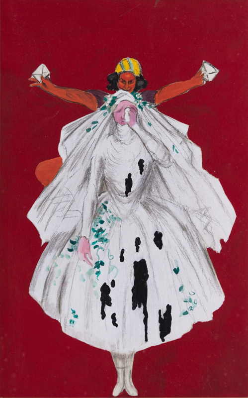 un kabyle arrive derrière elle avec le produit adéquat. - Leonetto Cappiello