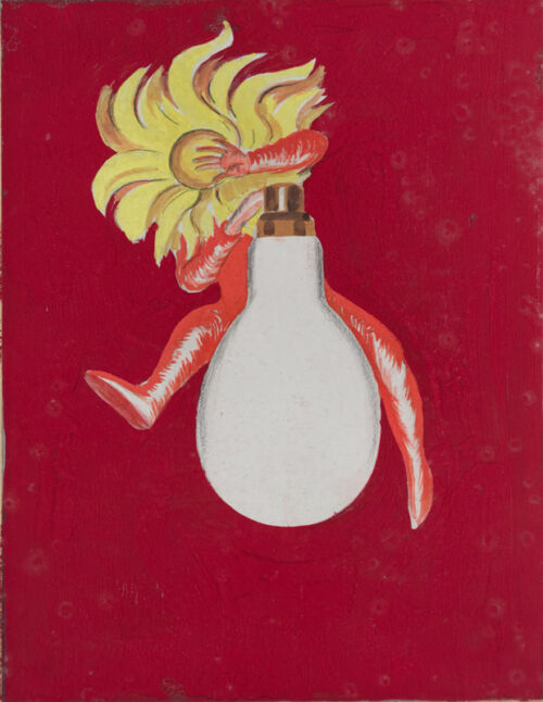 Photo peinte publicitaire : Lampe Electrique