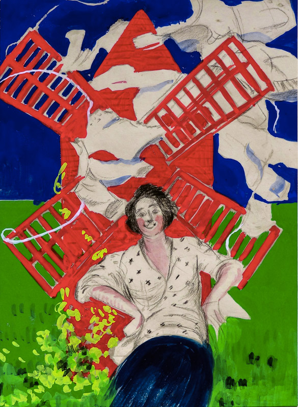 Advertising painted photo: Laundry detergent