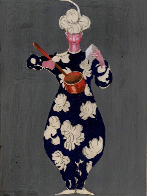 Advertising painted photo: Margarine