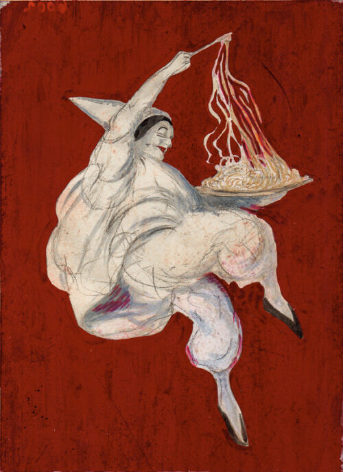 Photo peinte publicitaire : Pâtes Alimentaires