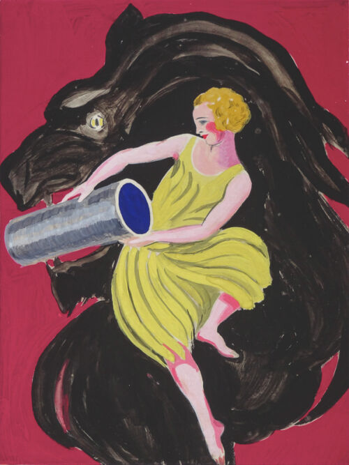 Photo peinte publicitaire : Pilules Pink