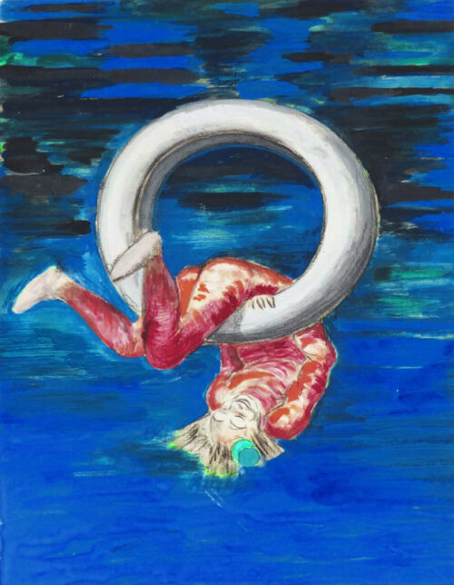 Photo peinte publicitaire : Pneu Bergougnan