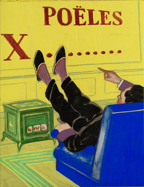 Photo peinte publicitaire : Poëles X...