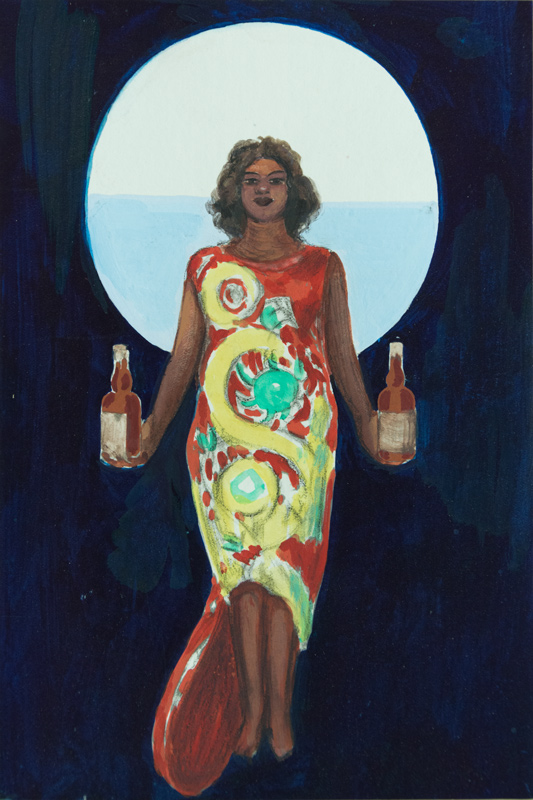 porte une bouteille de rhum dans chaque main. - Leonetto Cappiello