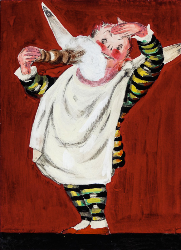 Photo peinte publicitaire : Savon à barbe