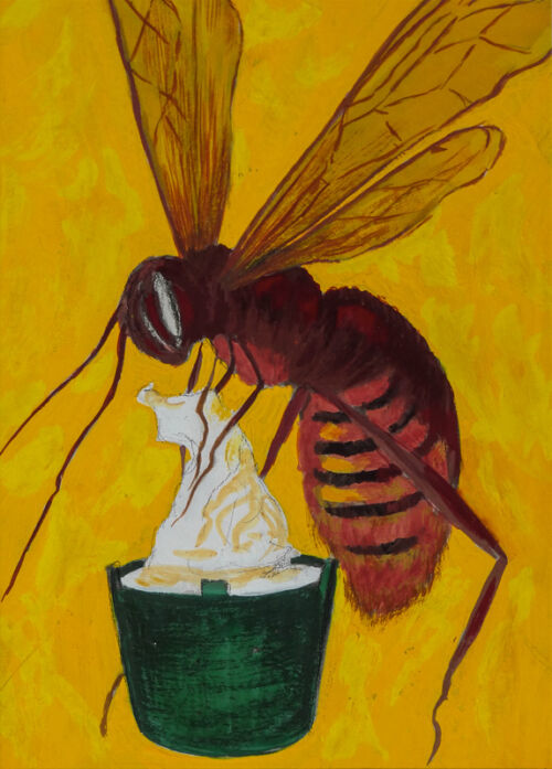 Photo peinte publicitaire : Savon l'Abeille