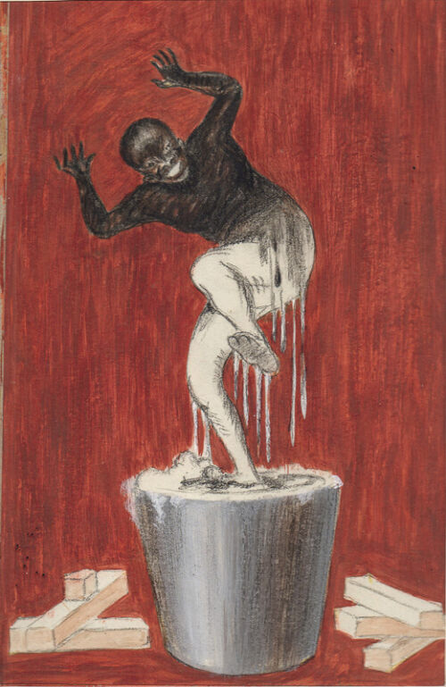 Photo peinte publicitaire : Savon Le Maure