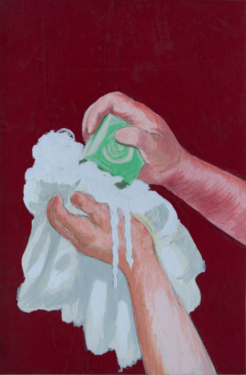 1919 - Deux mains lavent un linge délicat avec un cube de savon. - Leonetto Cappiello