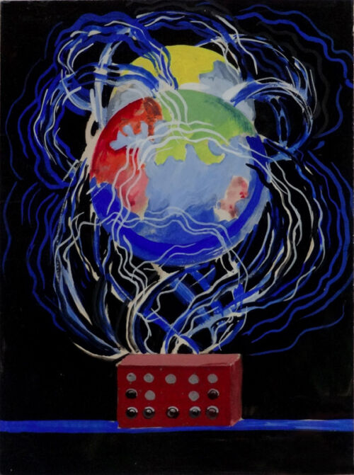 Advertising painted photo: T.S.F.