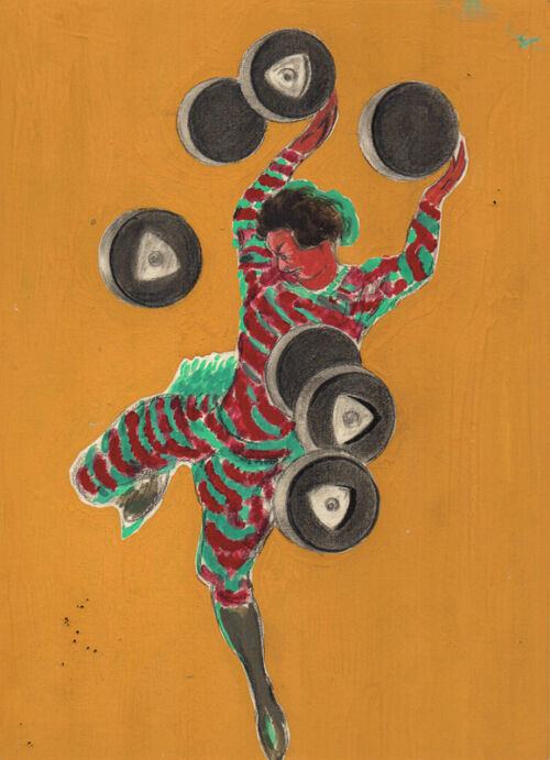 Photo peinte publicitaire : Talons tournants