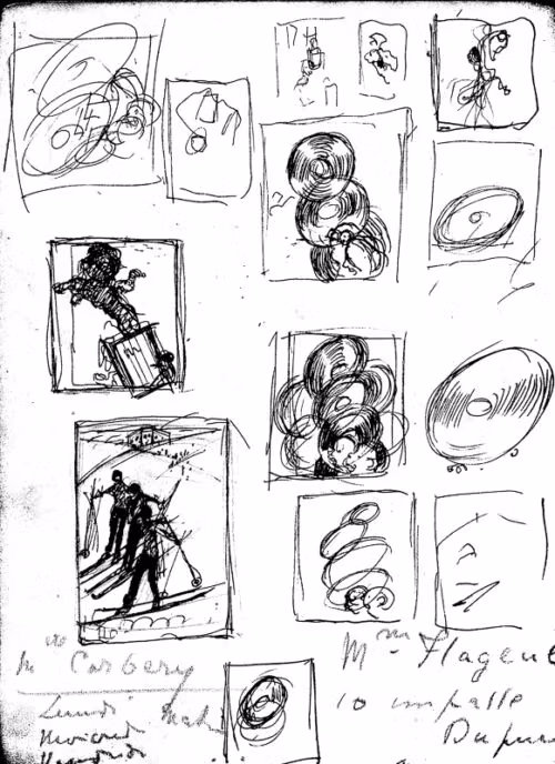 Advertising sketch photo: Oil