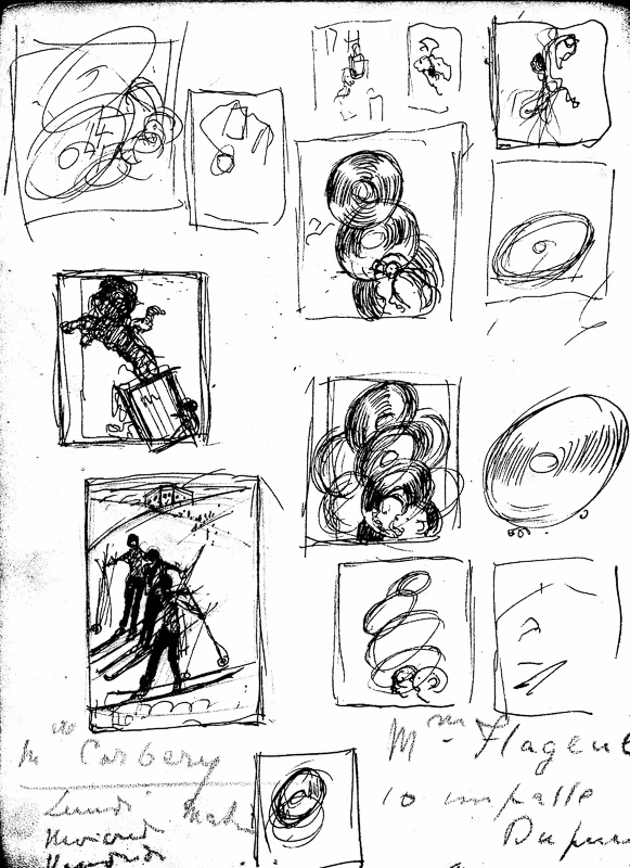 Advertising sketch photo: Oil