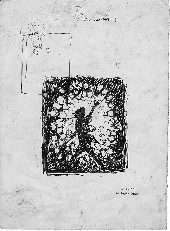 Advertising vignette: Electric lamp