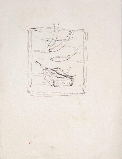 1928 - Des sardines entrent directement de la mer dans une boîte de conserve. - Leonetto Cappiello