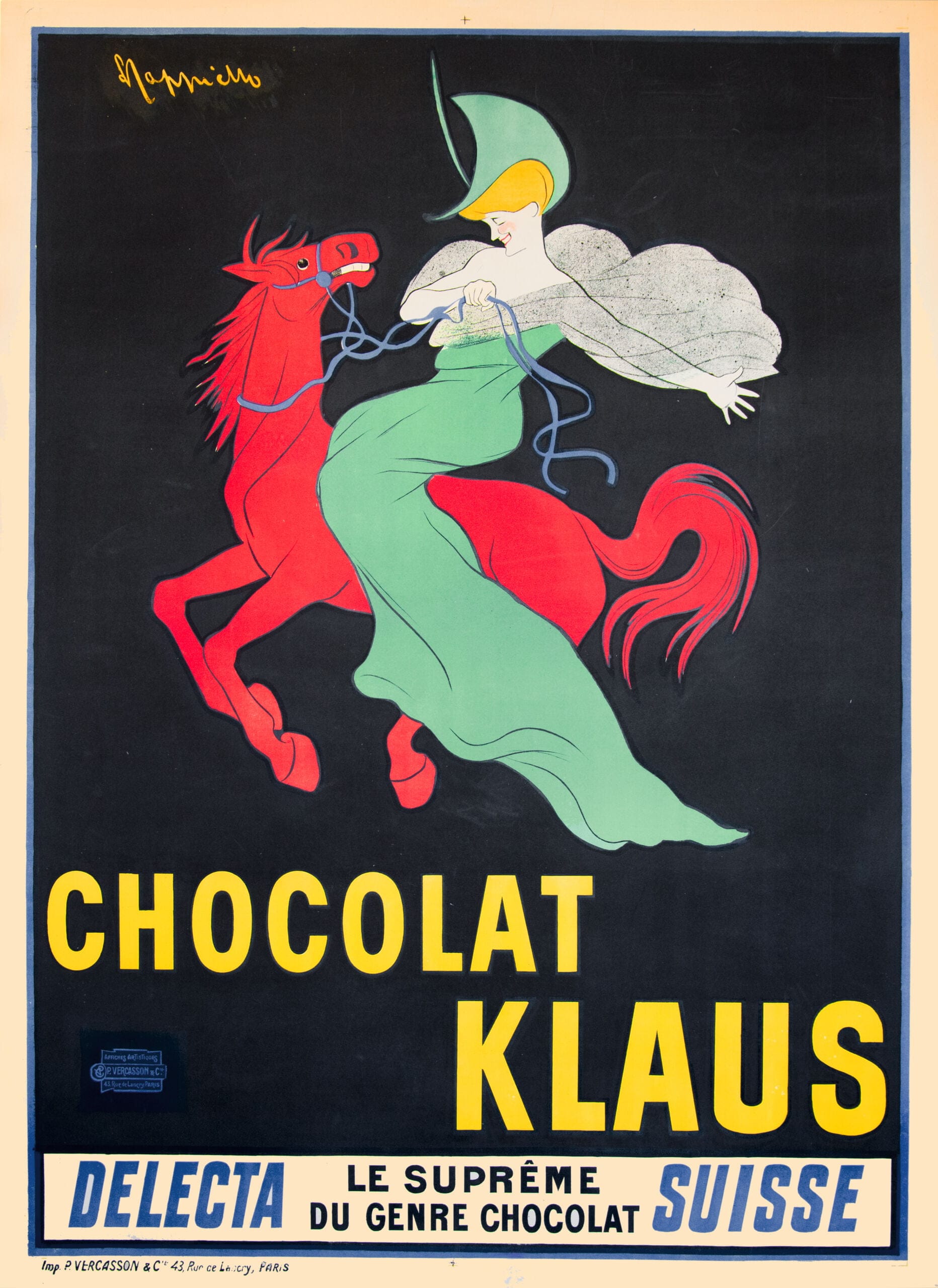 1903007Z0 Affiches Cappiello : Chocolat Klaus