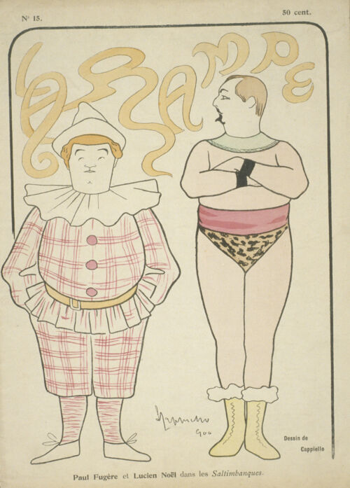 Paul FUG7RE et Lucien N^ël dans les Saltimbanques