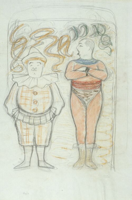 Paul Fugère et Lucien Noël dans Les Saltimbanques