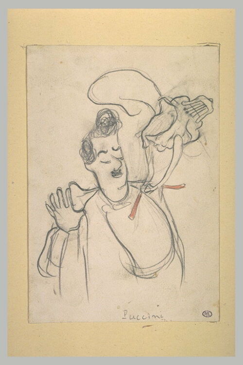 Caricature de Giacomo Puccini par Cappiello