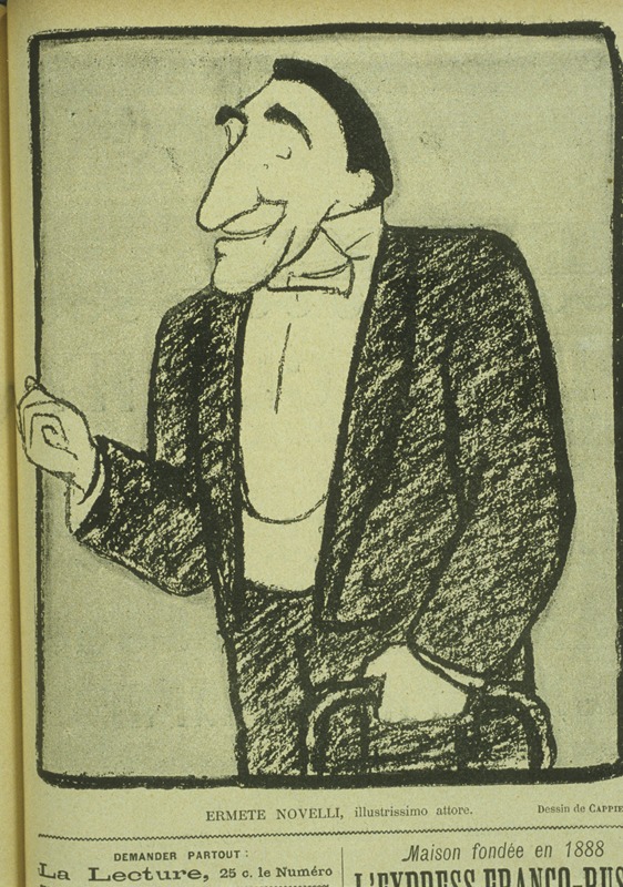 Ermete-Novelli caricature-Cappiello