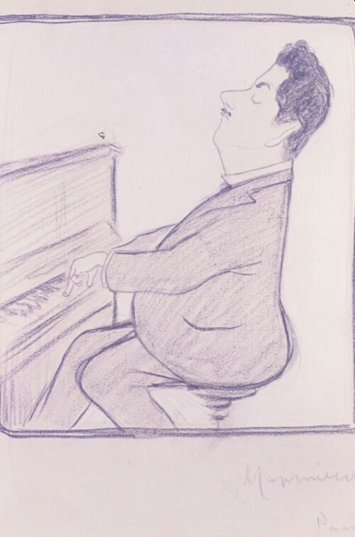 Il-Maestro-Puccini-Caricature-originale-Cappiello