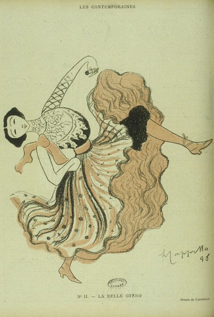 La Belle Otero, Caricature de Cappiello
