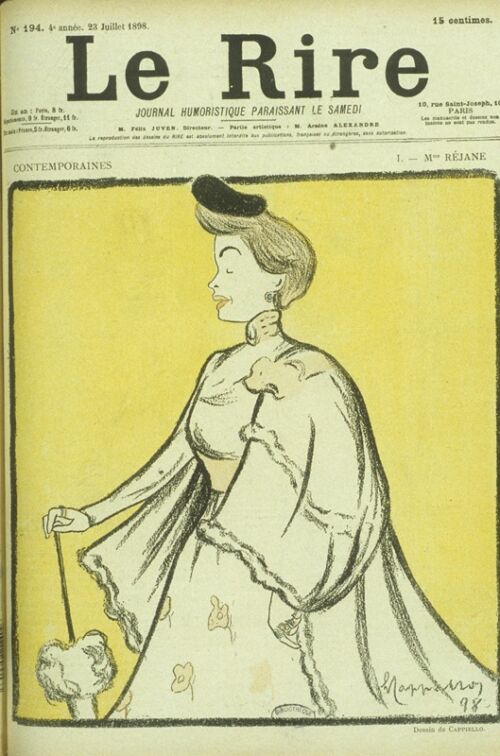 Madame Réjane Caricature de Cappiello