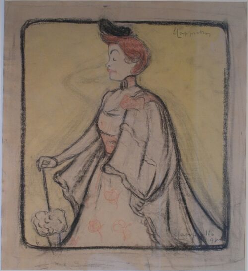Madame Réjane, caricature originale de Cappiello