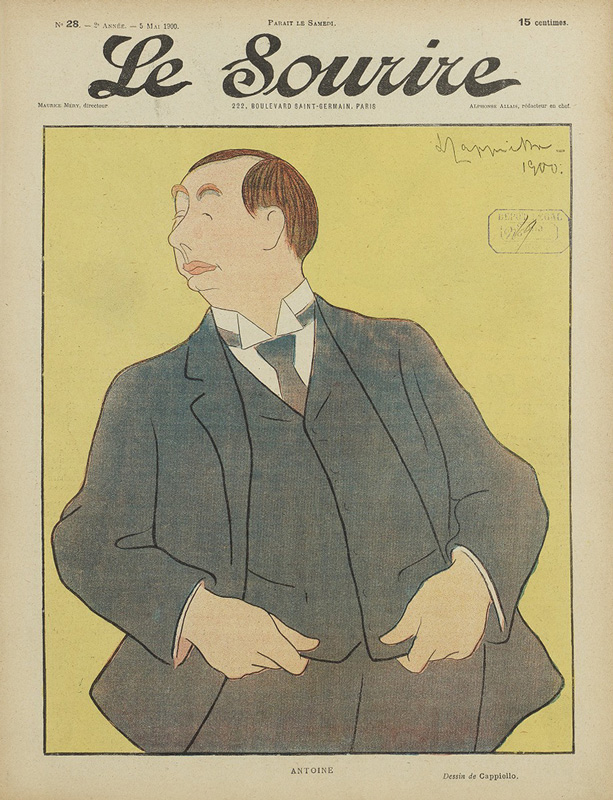 Antoine, caricature de Cappiello