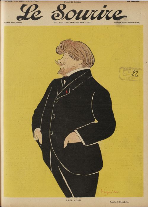 Caricature de Paul Adam par Cappiello