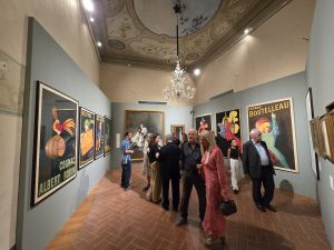 Inauguration de la salle Cappiello au musée Fattori de Livourne (Italie).