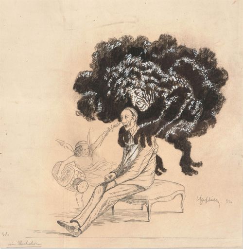 Publicité de presse pour Globéol dessinée par Cappiello en 1917.