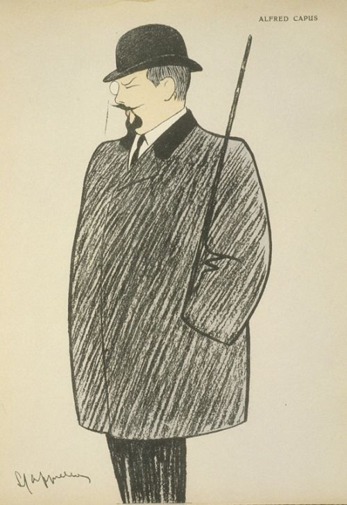 Caricature d'Alfred Capus par Cappiello